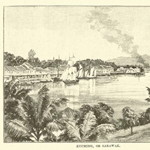 Kuching, or Sarawak (engraving)