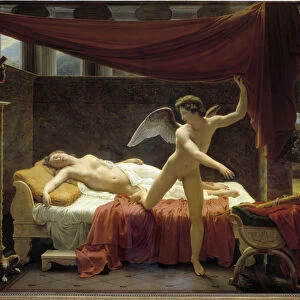 L Amour et Psyche Painting by Edouard Picot (1786-1868) 1817 Sun
