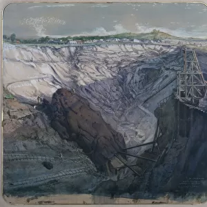 La Calamine, La Vieille Montagne, Opencast mining, Massif de Dolomie, 1857 (w / c on paper)