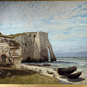 La cliaise d Etretat apres l orage Painting by Gustave Courbet (1819-1877