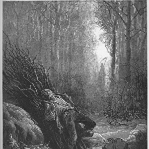 La Mort et le bucheron - Death and the woodman - from Fables