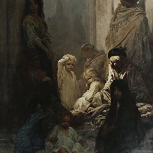 La Siesta- Souvenir d Espagne, 1868 (oil on canvas)