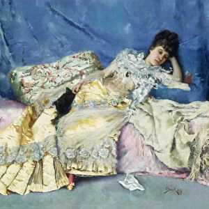 Lady on a Divan, 1877 (oil on canvas)