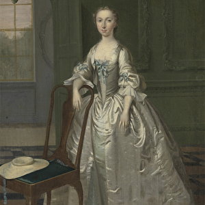 A Lady in a Drawing Room, c. 1740-41 (oil on canvas)