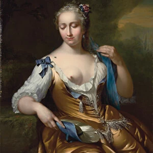 Lady in a landscape with a fly on her shoulder: an allegory of touch