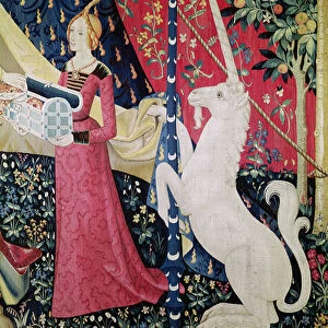 The Lady and the Unicorn: To my only desire (tapestry) (detail of 11819)