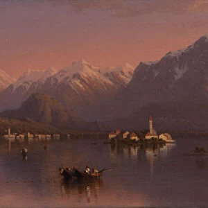 Lake Maggiore, Italy, 1858 (oil on canvas)