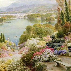 Lake Maggiore (w / c on paper) (detail of 381869)