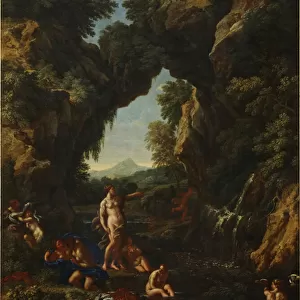 Landscape with Diana and Actaeon, c. 1657 (oil on canvas)