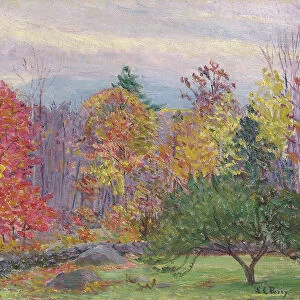 Landscape at Hancock, New Hampshire, October 1923 (oil on canvas)