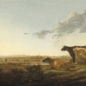 Landscape with Herdsmen, c. 1650-52 (oil on panel)