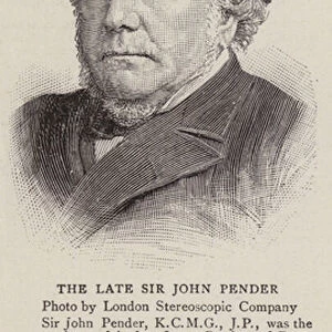 The Late Sir John Pender (engraving)