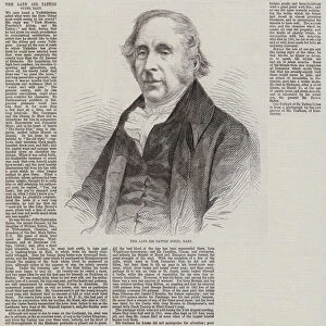 The late Sir Tatton Sykes, Baronet (engraving)