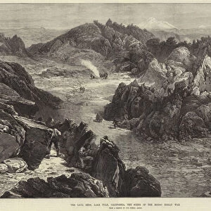 The Lava Beds, Lake Tule, California, the Scene of the Modoc Indian War (engraving)