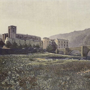 Lavoute-Chilhac, Eglise et Pont sur l Allier (colour photo)