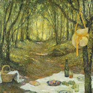 Le Gouter sous Bois, Gerberoy, 1925 (oil on canvas)