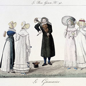 Le grimacier: street musician in the 18th century - in "Le bon genre"