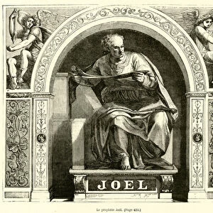 Le prophete Joel (engraving)