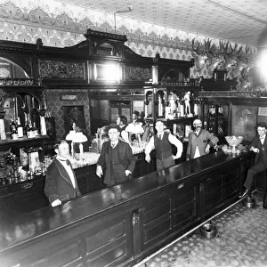 Leadville Saloon, c. 1883-89 (b / w photo)