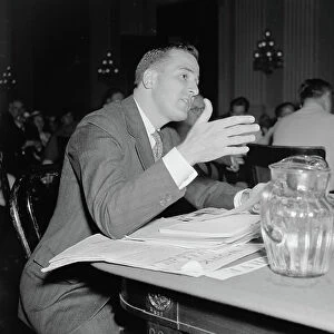 Leo A Dawson, testifying before the Dies Un-American Committee