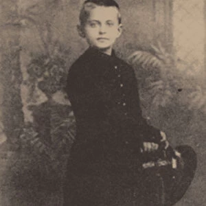 Leon Trotsky aged 9, 1888 (b / w photo)