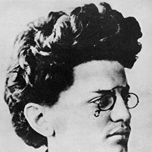Leon Trotsky as a young student (b / w photo)