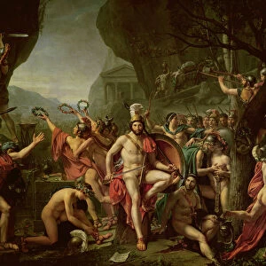 Leonidas at Thermopylae, 480 BC, 1814 (oil on canvas)