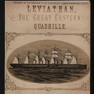 Leviathan, the Great Eastern, Victorian sheet music cover (litho)