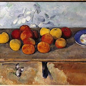 Still Life of Apples and Biscuits Painting by Paul Cezanne (1839-1906) 1880 approx. Sun