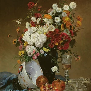 Still Life with Flowers and Pomegranates