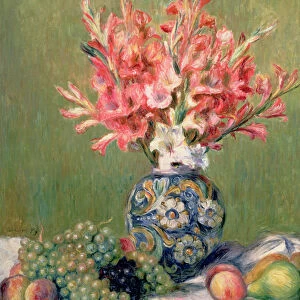 Still life of Fruits and Flowers, 1889 (oil on canvas)
