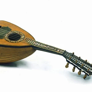 Still life of Neapolitan mandolin invented by Giuseppe Galiotto, 18th century
