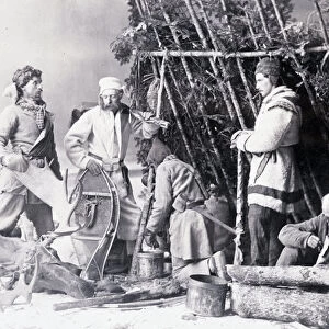 Life of the Trapper in Canada, photo by Nottman, circa 1890