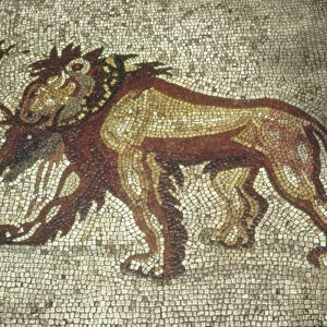 Lion, Insula XXI, Building 2 late 2nd century AD (mosaic)