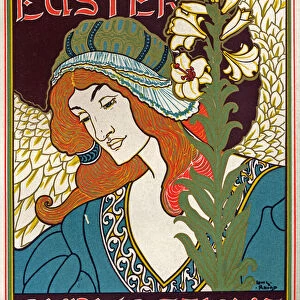 Literature. Prangs Easter Publications. Poster by Luis Rhead, USA, c. 1895 (poster)