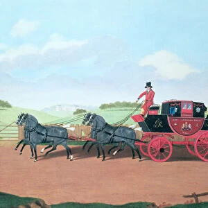 The Liverpool and London Royal Mail Coach, 1812 (oil on canvas)