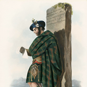 "Logan", from The Clans of the Scottish Highlands, pub. 1845 (colour litho)