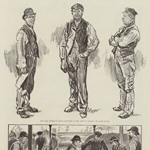 London Dock Strike of 1889 (litho)