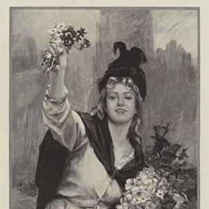 A London Flower-Girl (engraving)