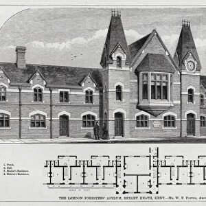 The London Foresters Asylum, Bexley Heath, Kent (engraving)