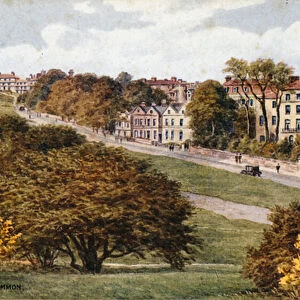 London Road, from The Common, Tunbridge Wells (colour litho)