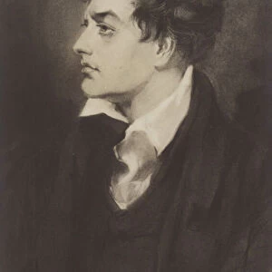 Lord Byron (1788-1824), English poet (litho)