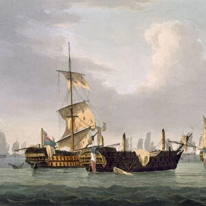 Lord Hothams Action, March 14th 1795, engraved by Thomas Sutherland for J