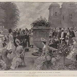 Lord Salisburys Garden-Party, 19 July, the Ex-Prime Minister and his Guests at Hatfield (litho)