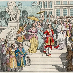 Louis XIV (Louis 14) and his court in Versailles - Louis XIV of France