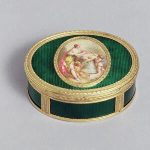 Louis XVI snuff box, 1774 (gold & enamel)
