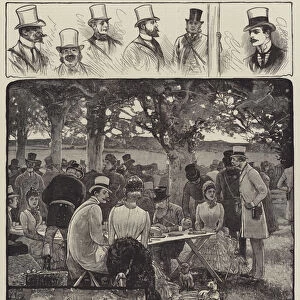 Lunch Time at Goodwood (engraving)