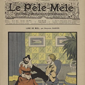 Lune de miel. Illustration for Le Pele-Mele, 1902 (colour litho)