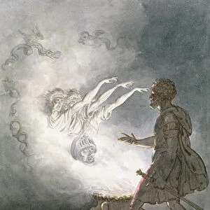 Macbeth and the Apparition of the Armed Head, Act IV, Scene I, from Macbeth