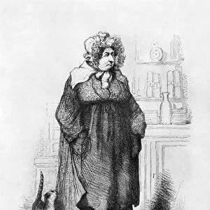 Madame Vauquer, illustration from Le Pere Goriot by Honore de Balzac (1799-1850)